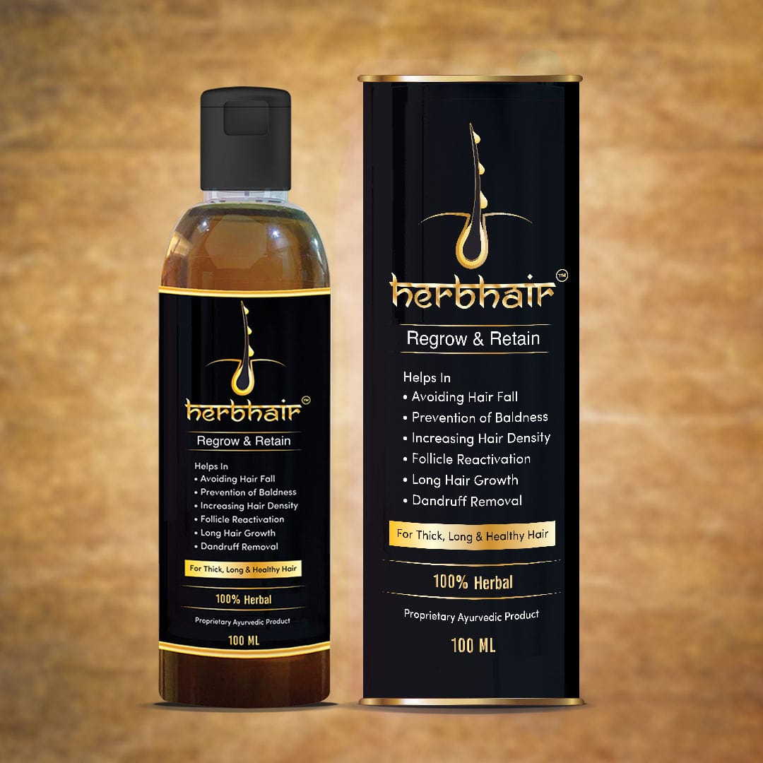 Herbal Hair oil for Regrowth and Retain of hair naturally - HerbHair